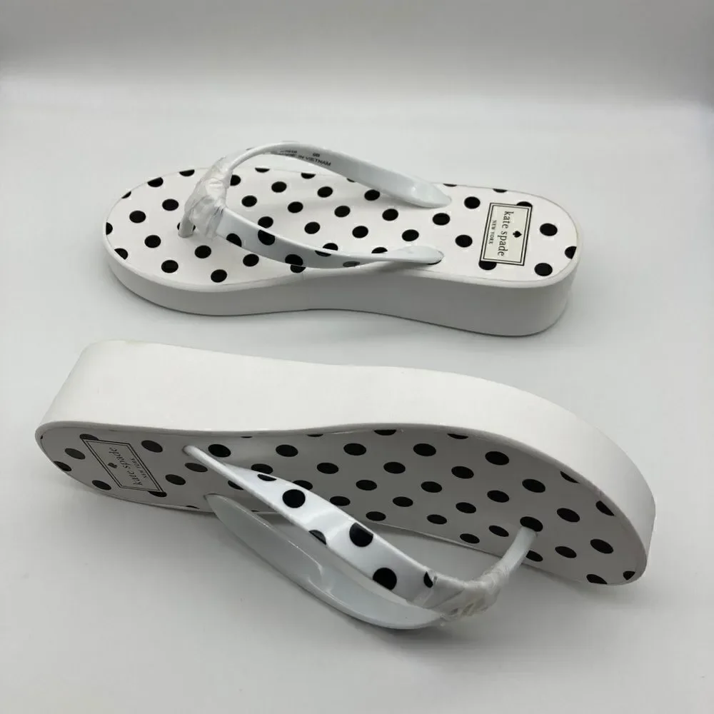NWT Kate Spade Elena Platform Polka Dot Sandals Size 9B